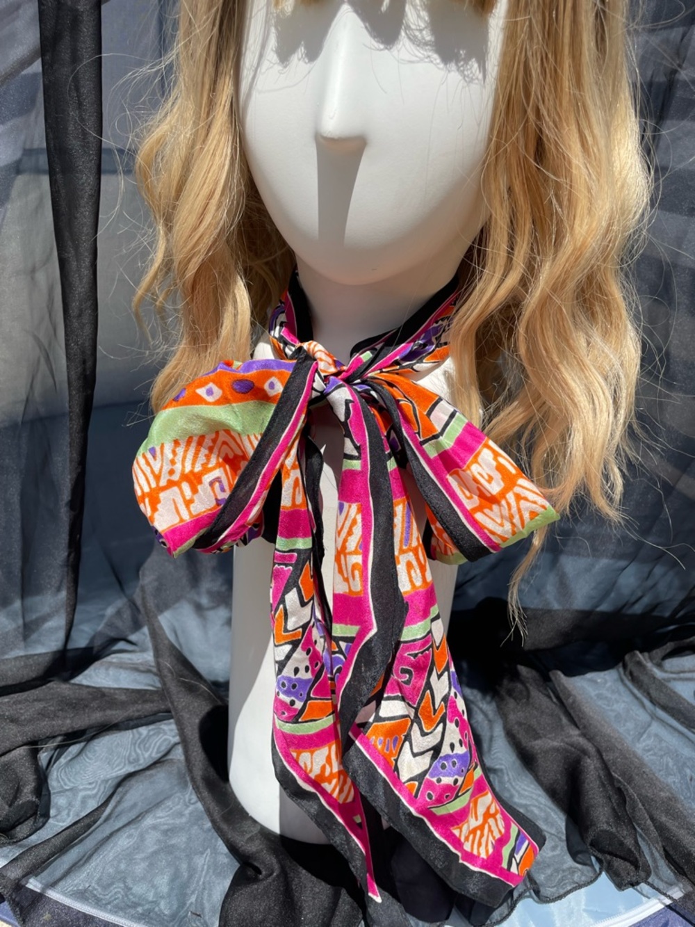 Vera Neumann Vintage Silk Scarf | Bold Mod Abstract Print